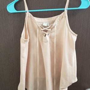 Nude Spaghetti Strap Tank